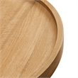 Pemberly Row Modern / Contemporary Round Wood Side Table in Natural