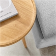 Pemberly Row Modern / Contemporary Round Wood Side Table in Natural