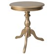 Pemberly Row Contemporary Transitional Side Table in Champagne