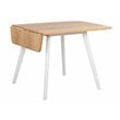 Pemberly Row Contemporary Extendable Dining Table Oak and White