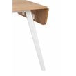 Pemberly Row Contemporary Extendable Dining Table Oak and White
