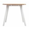 Pemberly Row Contemporary Extendable Dining Table Oak and White
