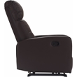 Pemberly Row Modern / Contemporary Leather Recliner Chair Dark Brown
