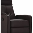 Pemberly Row Modern / Contemporary Leather Recliner Chair Dark Brown
