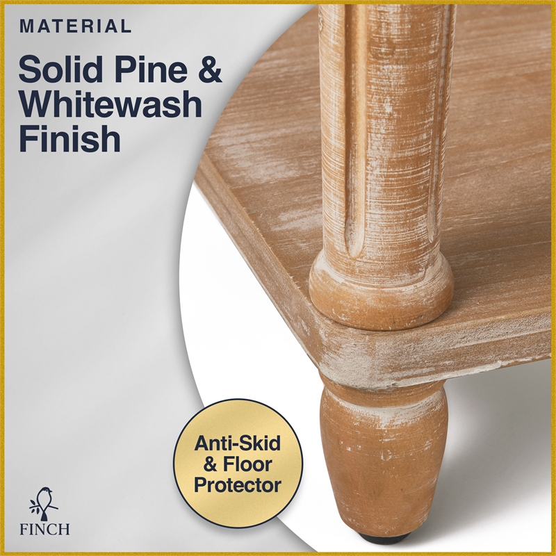 Pemberly Row Modern / Contemporary Upholstered Bench Natural