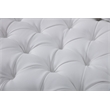 Pemberly Row Modern / Contemporary Tufted Faux leather Sofa in White