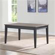 Pemberly Row Noir Black Two-Tone Ebony and Driftwood 6-Piece Dining Set