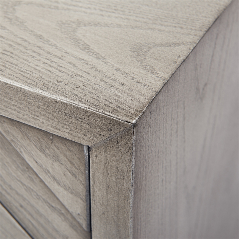 Pemberly Row Contemporary Bar Cabinet with Wine Storage Gray