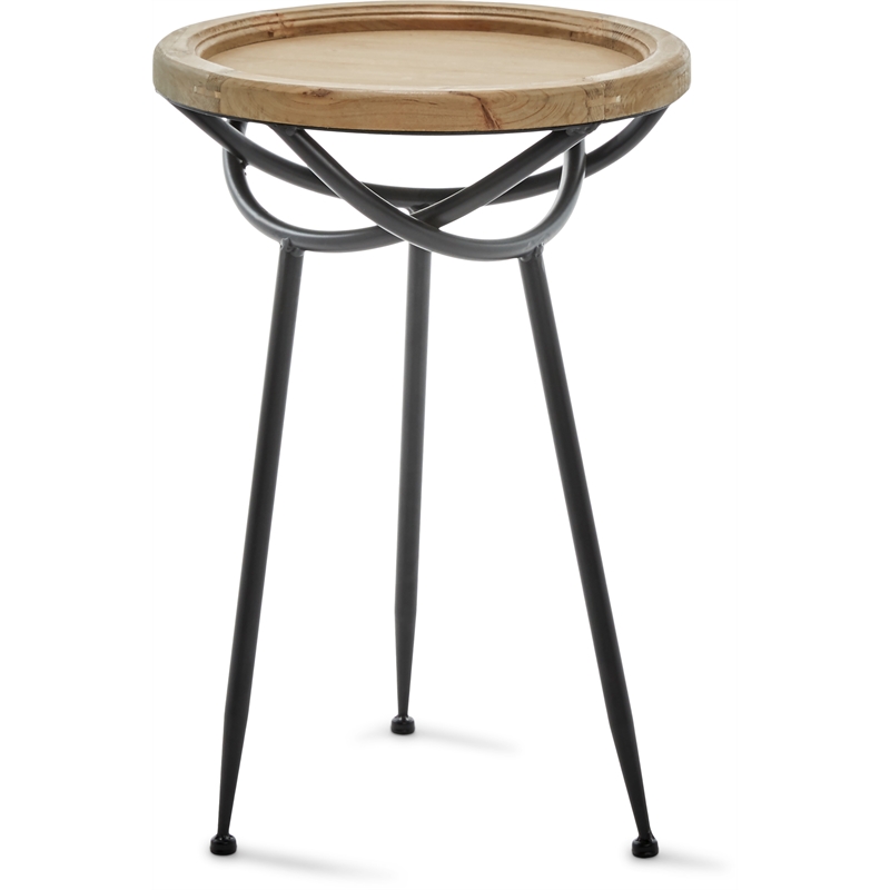 Pemberly Row Modern / Contemporary Wooden Side Table Light Beige