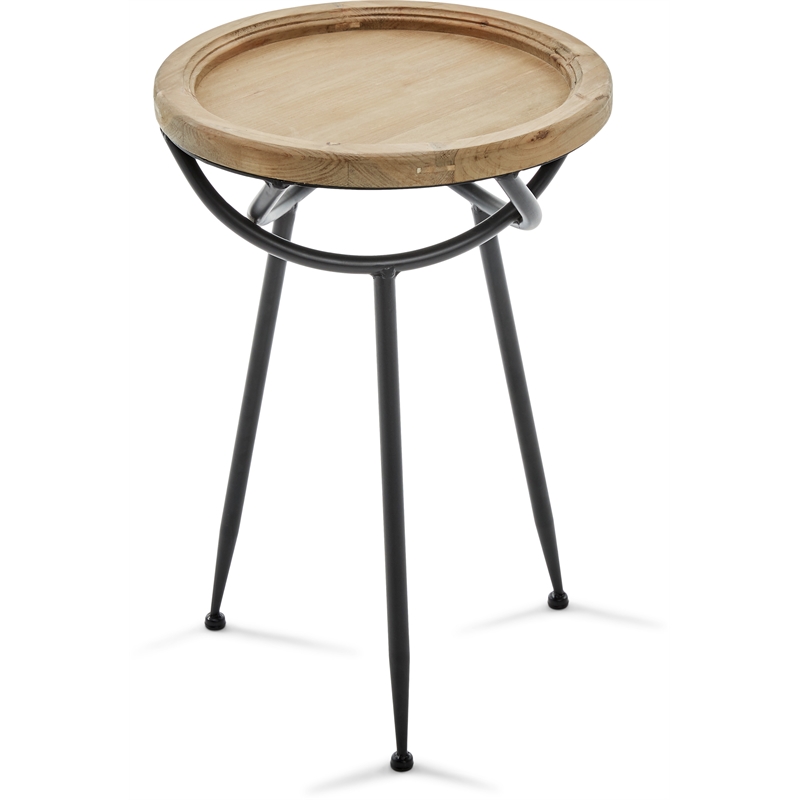 Pemberly Row Modern / Contemporary Wooden Side Table Light Beige