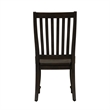 Pemberly Row Modern Black Slat Back Side Chair (RTA)-Set of 2