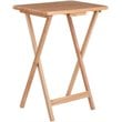 Pemberly Row Transitional Solid Wood Snack Table in Natural (Set of 2)