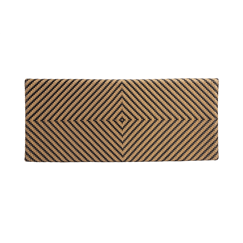 Pemberly Row Contemporary Transitional Brown Rattan Bar Cart