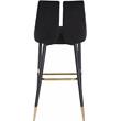 Pemberly Row Modern / Contemporary Black Velvet Stool (Set of 2)