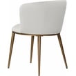 Pemberly Row Modern White Vegan Leather Dining Chair (Set of 2)