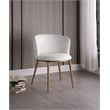 Pemberly Row Modern White Vegan Leather Dining Chair (Set of 2)
