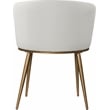 Pemberly Row Modern White Vegan Leather Dining Chair (Set of 2)