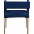 Pemberly Row Contemporary Navy Velvet Dining Chair (Set of 2)
