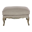 Pemberly Row Modern Traditional Wood Accent Ottoman in Natural