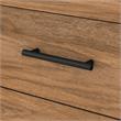 Pemberly Row 72W Office Desk with Drawers in Fresh Walnut - Engineered Wood