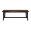 Pemberly Row Contemporary Transitional Dining Bench - Espresso