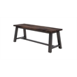 Pemberly Row Contemporary Transitional Dining Bench - Espresso