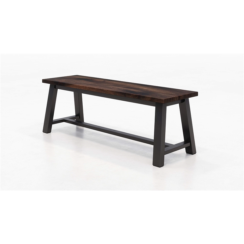 Pemberly Row Contemporary Transitional Dining Bench - Espresso