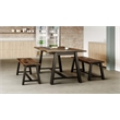 Pemberly Row Contemporary Transitional Dining Bench - Espresso