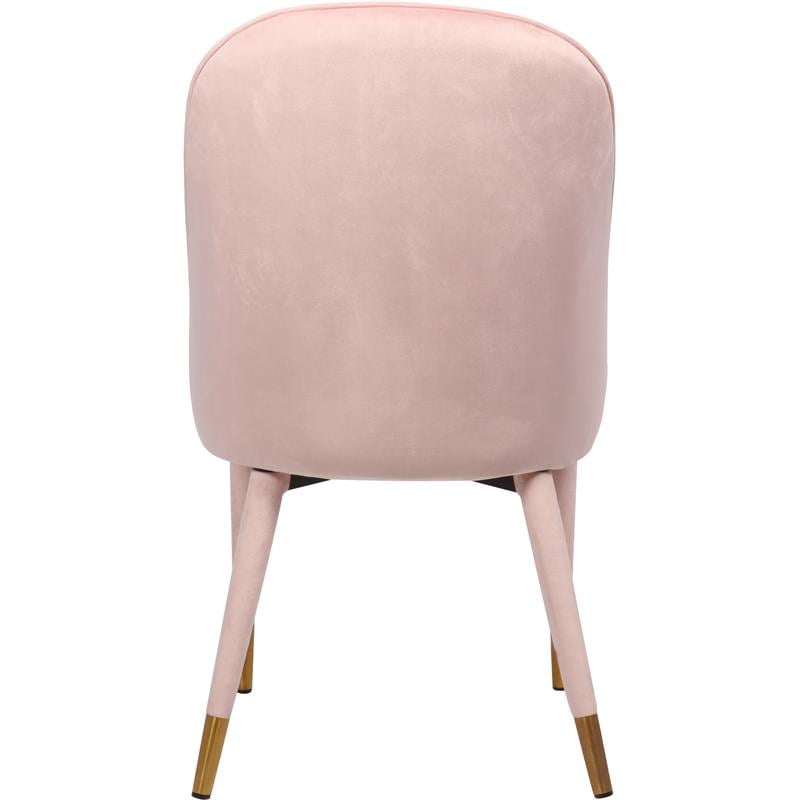 Pemberly Row Contemporary Pink Velvet Dining Chair (Set of 2)