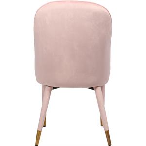 Pemberly Row Contemporary Pink Velvet Dining Chair (Set of 2)
