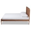 Pemberly Row Walnut Brown Finished Wood Full Size Platform Bed