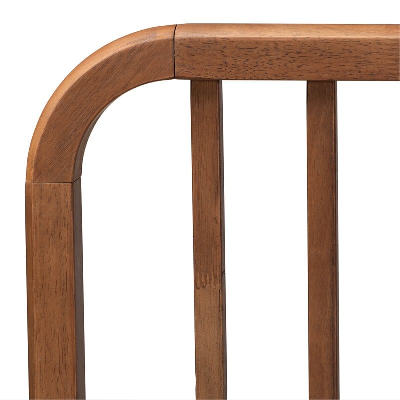 Pemberly Row Walnut Brown Finished Wood Full Size Platform Bed