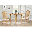 Pemberly Row Arrowback Dining Side Chair in Light Oak Solid Wood Set of 2