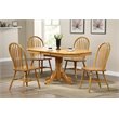 Pemberly Row Arrowback Dining Side Chair in Light Oak Solid Wood Set of 2