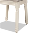 Pemberly Row Gray and White Finished Wood 2-Piece Dining Chair Set