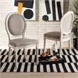 Pemberly Row Gray and White Finished Wood 2-Piece Dining Chair Set