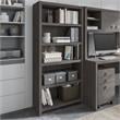 Pemberly Row 5 Shelf Bookcase in Charcoal Maple - Engineered Wood