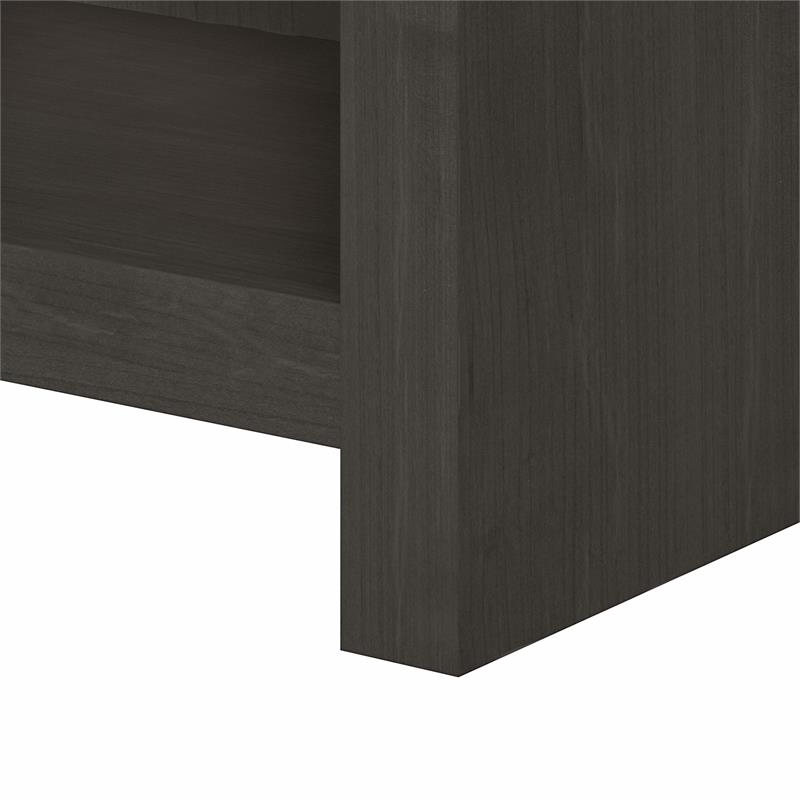 Pemberly Row 5 Shelf Bookcase in Charcoal Maple - Engineered Wood