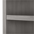 Pemberley Row Engineered Wood Modern Gray Bookcase Rectangular Adjustable Shelves 31.61