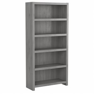 Pemberly Row 5 Shelf Bookcase in Modern Gray - Engineered Wood