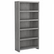 Pemberley Row Engineered Wood Modern Gray Bookcase Rectangular Adjustable Shelves 31.61