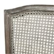 Pemberly Row Rattan Wicker High Back Armless Counter Bar Stool in Dark Gray