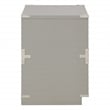 Pemberly Row Modern 2 Drawer Engineered Wood Cabinet in Gray