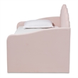 Pemberly Row Modern Pink Velvet Twin Size Daybed with Trundle
