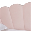 Pemberly Row Modern Pink Velvet Twin Size Daybed with Trundle