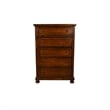 Pemberly Row Queen 5 Pc Storage Bedroom Set made with Wood in Dark Walnut