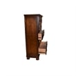 Pemberly Row Queen 5 Pc Storage Bedroom Set made with Wood in Dark Walnut