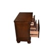 Pemberly Row Queen 5 Pc Storage Bedroom Set made with Wood in Dark Walnut