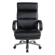 Pemberly Row Big and Tall Executive Chair in Black Bonded Leather