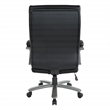 Pemberly Row Big and Tall Executive Chair in Black Bonded Leather